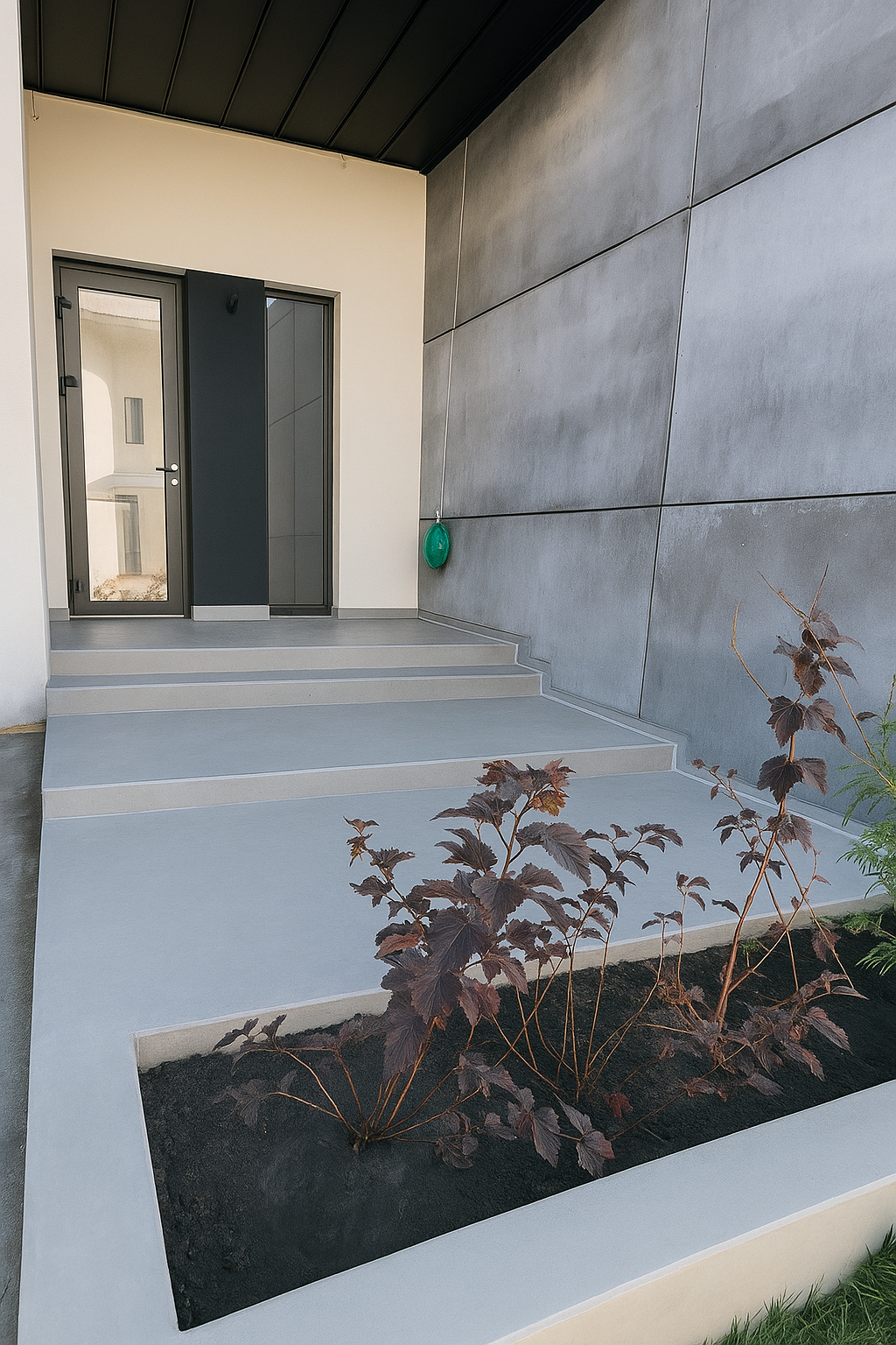 микроцемент на улице